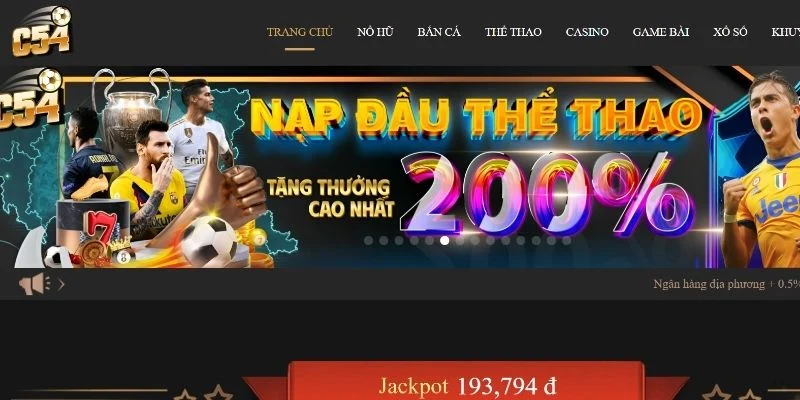 Đăng nhập C54 để nhận nhiều quyền lợi